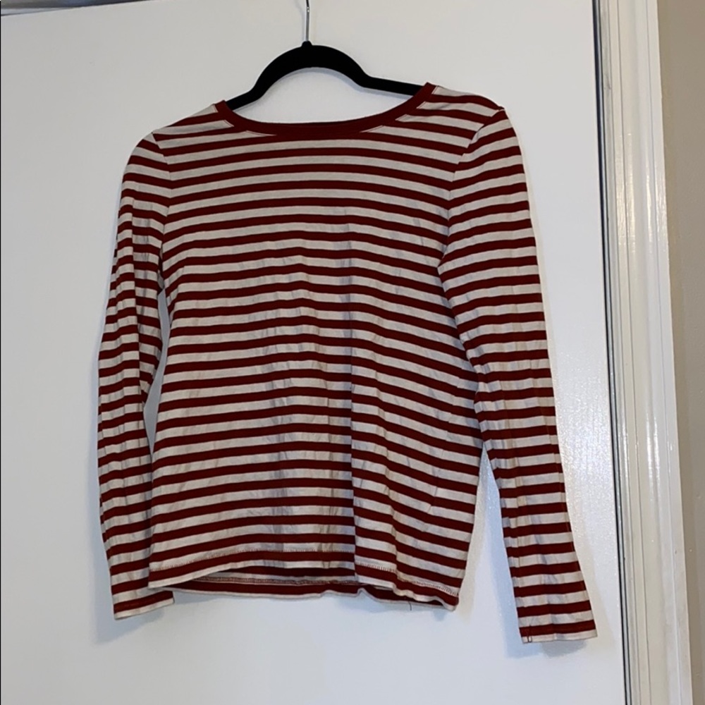 Striped long sleeve.